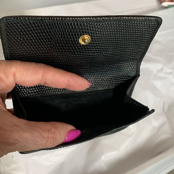 Salvatore Ferragamo Black Textured Leather Wallet - Picture 6 of 6